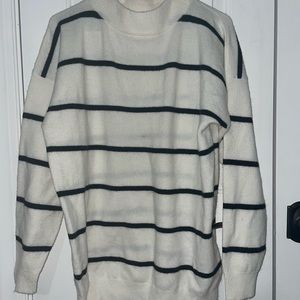 Target (a new day) white and black striped sweater, XS